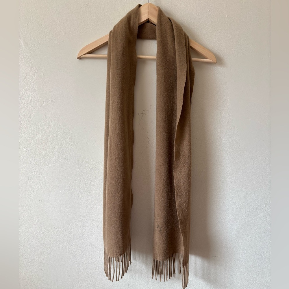 Brown Fringe Scarf